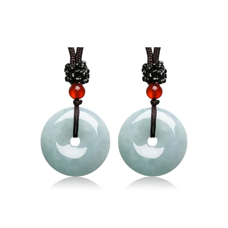 Oriental Jade Glutinous Jade Natural Jadeite Necklace Unisex-5