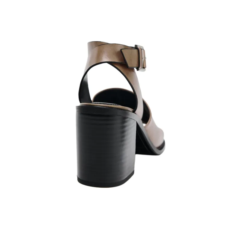 ZARA One Strap Sandals Women's Taupe-4