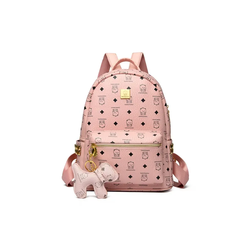 HCXK Wear Resistant Material Backpack Women's Multicolor-0