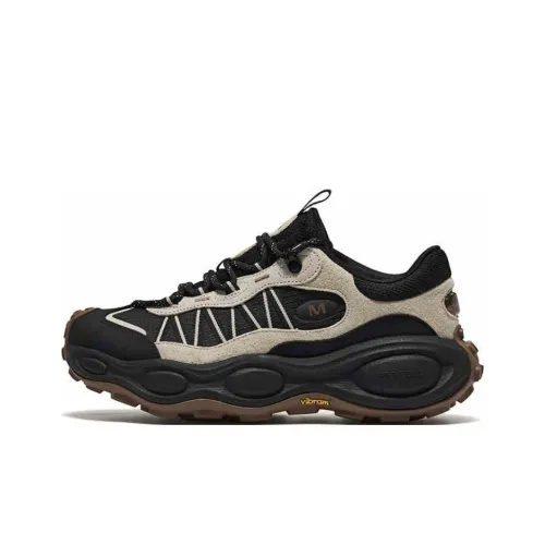 MERRELL Anti Slip Wear Resistant Low Top Trekking Shoes Unisex Black Khaki