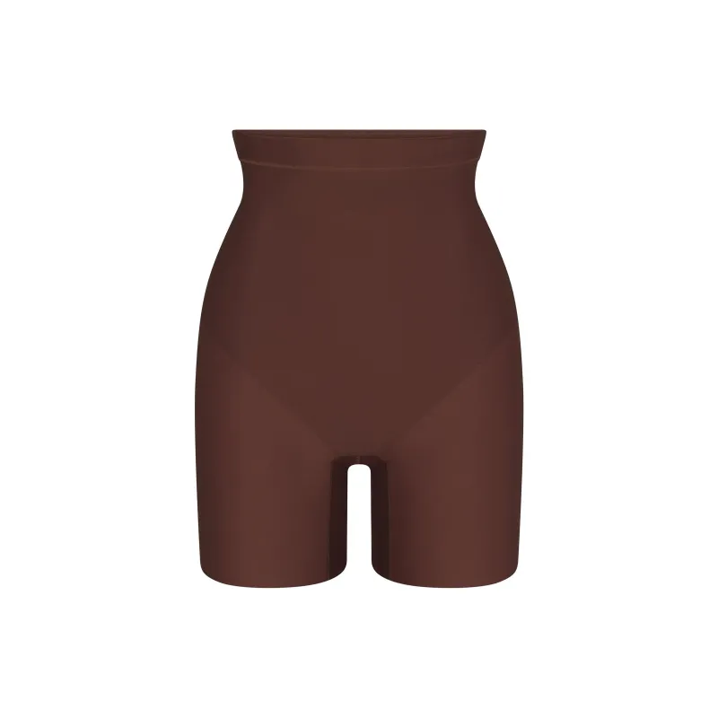 SKIMS SS25 BODY CORE SCULPT MID RISE SHORT Shapewear Bottom Women's COCOA/Cocoa-0