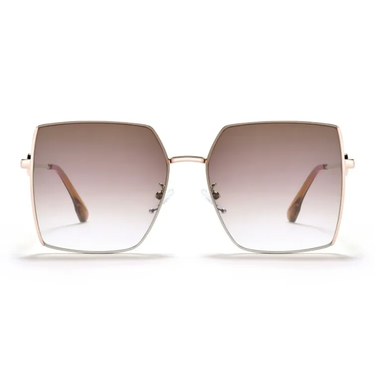 Sagawa Metal Irregular Shape Sunglasses Unisex-10
