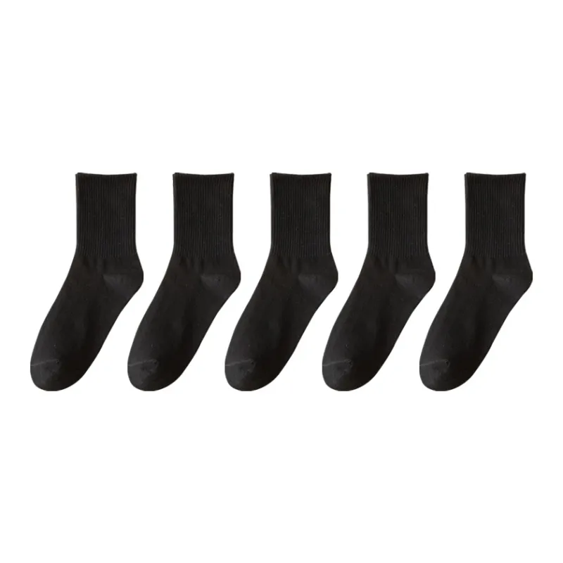 PLANDOO Mid Calf Socks Unisex 5 Pack-9