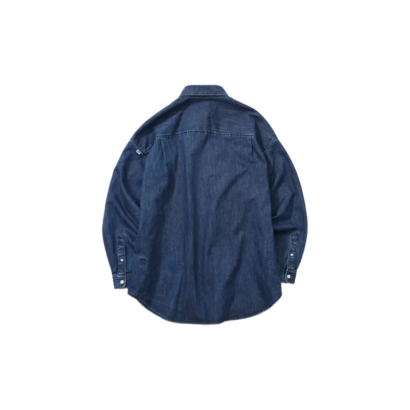 Nautica White Sail Denim Shirt Unisex-1