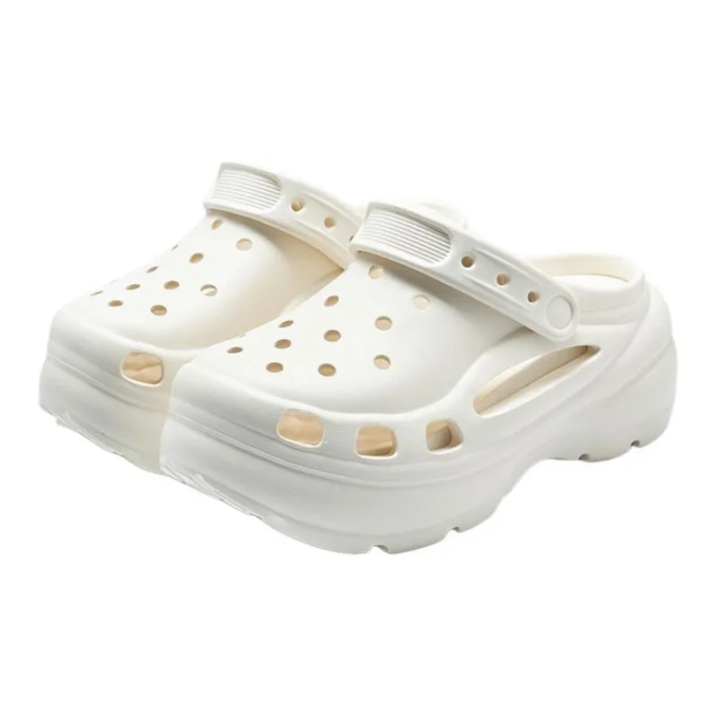 Yu Pu Height Increasing Platform Squashy And Bouncy Feeling Closed Toe Slippers Summer Slip Resistant Eva Sandal-1