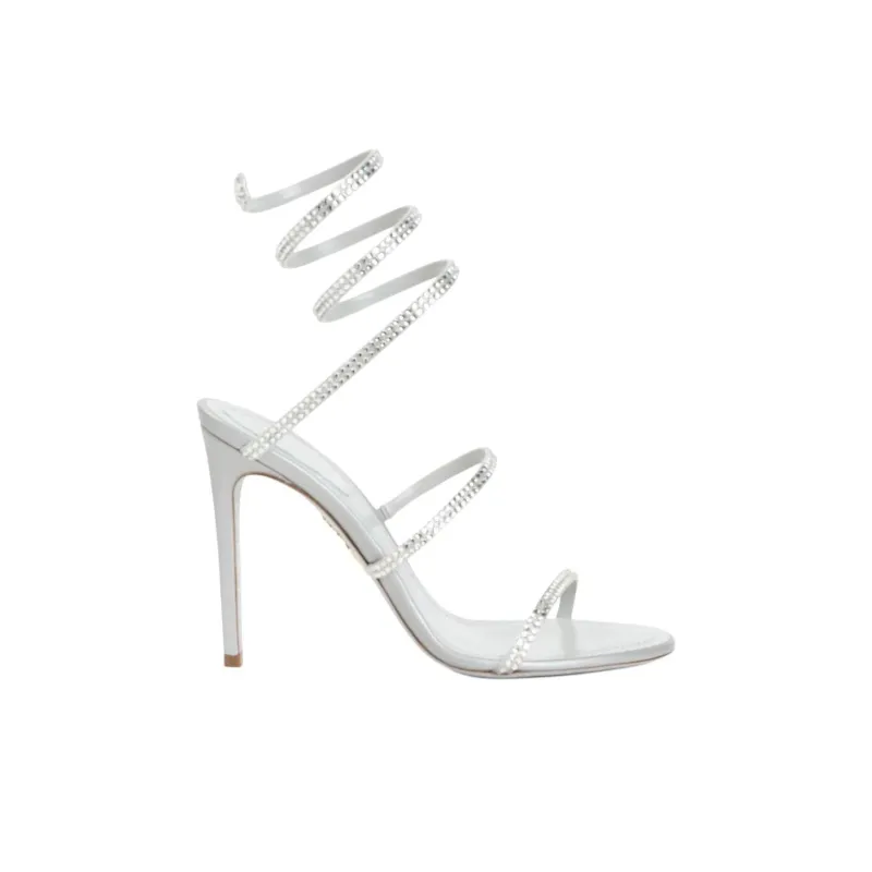 RENE CAOVILLA Cleo One Strap Sandals 10.5cm Women's Gray-1