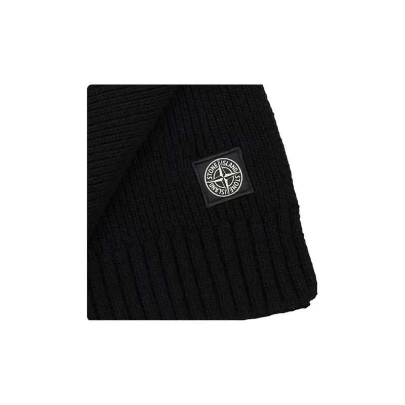 STONE ISLAND Compass Patch Knitted Scarf-4