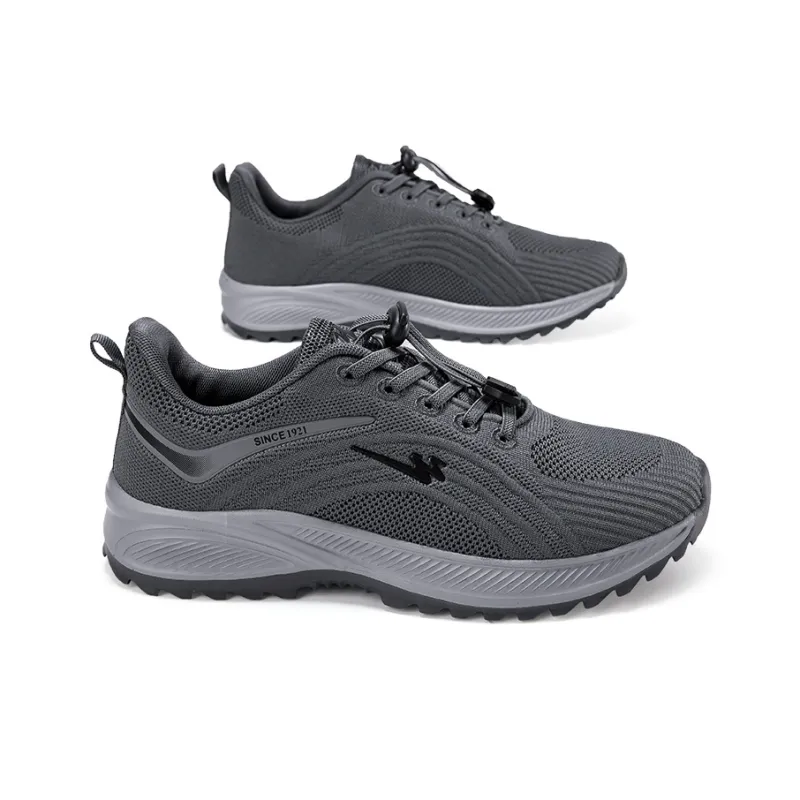 Binary Shock Absorbing, Non Slip, Wear Resistant, Breathable And Lightweight Low Top Casual Shoes Men's Dark Gray-2