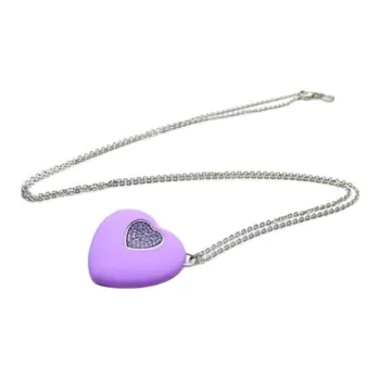 Swarovski Crystal Silicone Pendants Women's Purple