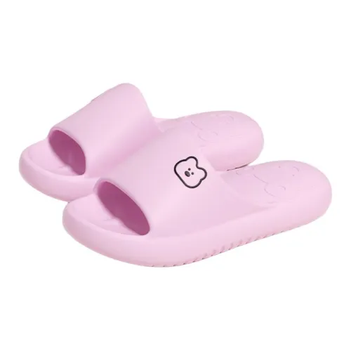 ECAC Cute Squashy And Bouncy Feeling Summer Bathroom Slip Resistant Indoor Home Couple Slippers