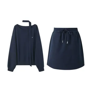 3COLOUR Skirt Set Women's Navy Blue