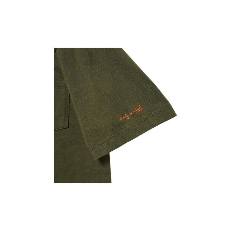 UNIQLO T Shirt Unisex Dark Olive Dark Olive-4