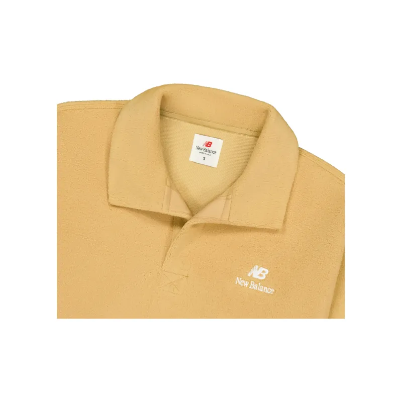 New Balance Made In USA Polo Shirt Men's Dark Beige-2