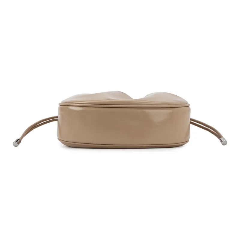 VENOF Cow Leather Handbag Small Size Women's Mocha Apricot/Rum Black/Hot Song Red/Cloud White-4