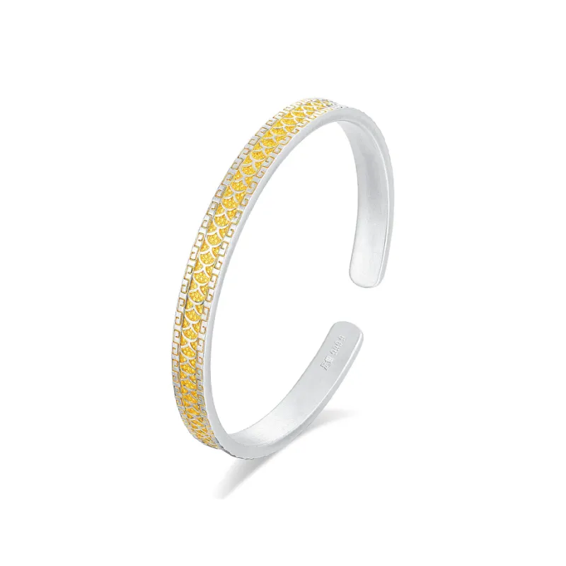 7℃ 999 Fine Silver Sterling Silver Bracelets Unisex-0