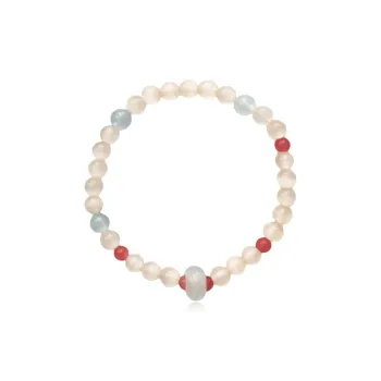 J&KINGLAY Glass Cat Eye Bracelets Women's