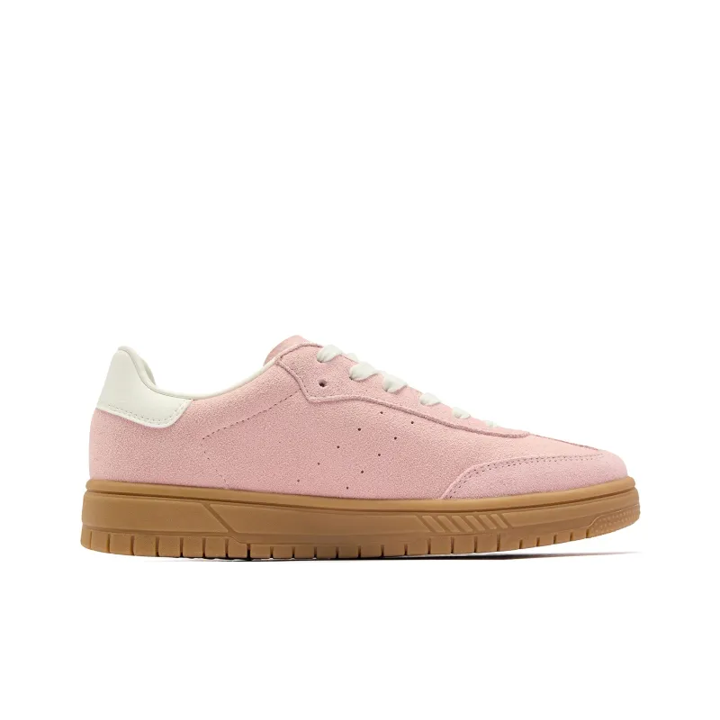 QIAODAN Anti Slip And Wear Resistant Breathable Low Top Skateboard Shoes Women's Dusty Pink-1