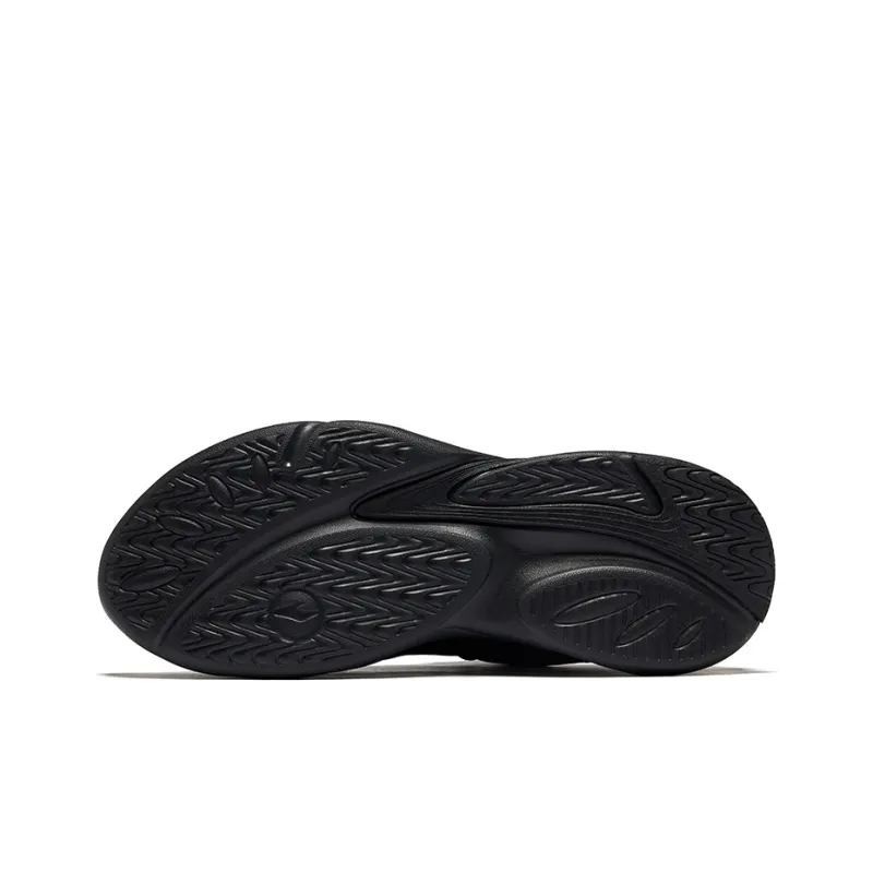 Erke Waterproof And Breathable Rebound Low-Top Casual Shoes Men's Jet Black-4