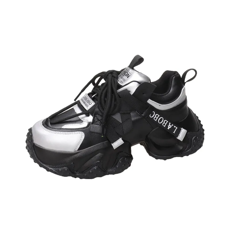 PLAY COBBLER Anti-Slip And Wear-Resistant Height Increasing Low-Top Chunky Sneakers Unisex-0