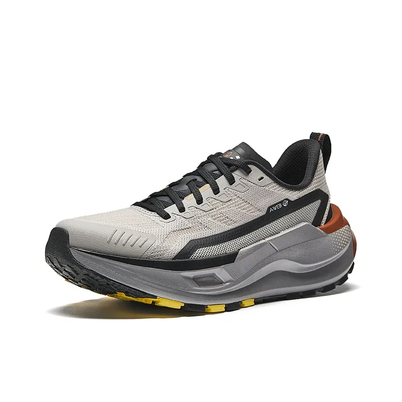 Anta Cushioning Wear-Resistant Rebound Low-Top Outdoor Shoes Men's Gray Black-1