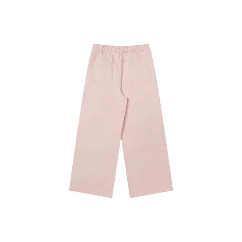 Vine Color Casual Pants Unisex-5