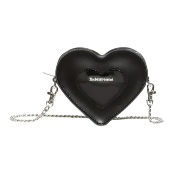 Dr.Martens Split Cow Leather Heart Shaped Bag Shoulder Bag Mini Women's Black
