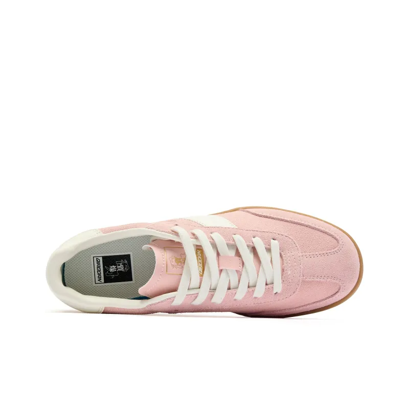 QIAODAN Anti Slip And Wear Resistant Breathable Low Top Skateboard Shoes Women's Dusty Pink-3