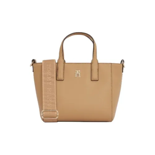 Tommy Hilfiger Polyester One Shoulder Handbags Women's Beige