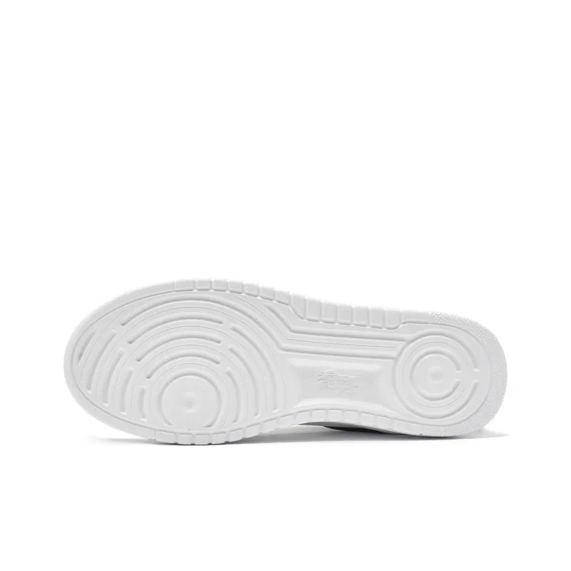 QIAODAN Anti-Slip And Wear-Resistant Breathable Low-Top Skateboard Shoes Women's White Black-6