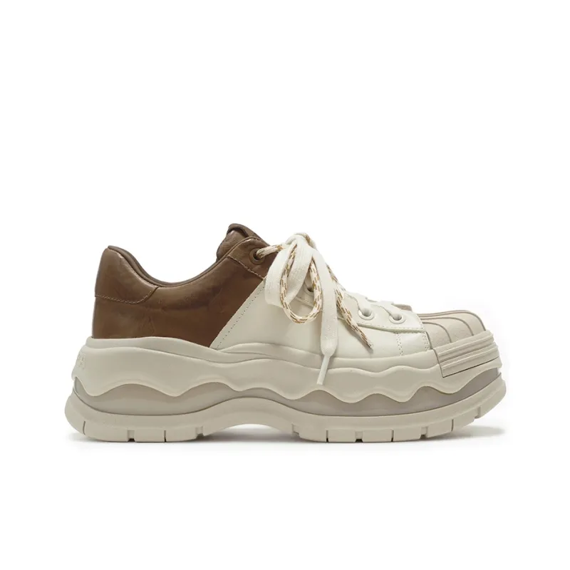 VITTORIO VENTURA Low Top Casual Shoes Women's Apricot & Brown-2