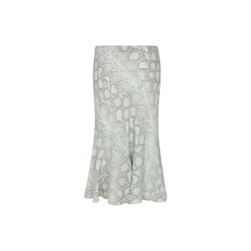 Realisation Par SS25 The Carmen Casual Long Skirt Women's Absinthe Green Snake Phantom-1