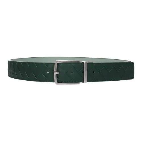 Bottega Veneta Cow Leather Belts Men's Width 3.5cm
