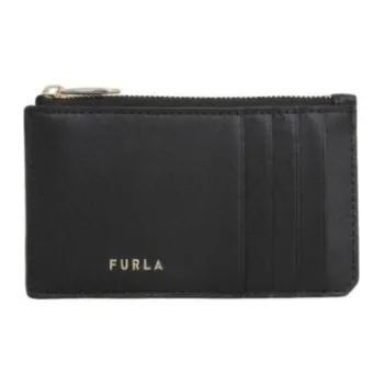 Furla Leather Card Holder Women's Black