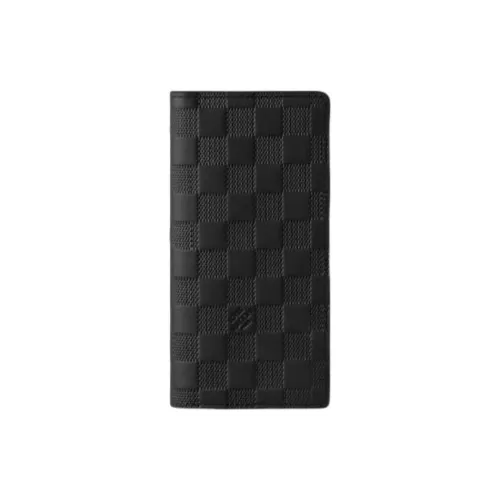 LOUIS VUITTON Brazza Monogram Heritage Coated Canvas Wallet Mens Ecru