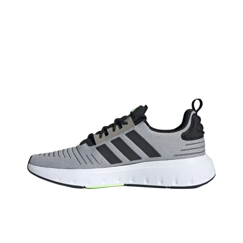 Adidas Swift Run Anti Slip Wear Resistant Low Top Casual Shoes Men's Gray-2