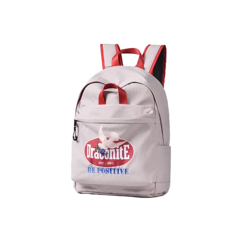 QRST Polyester Backpack Unisex Apricot/White-5
