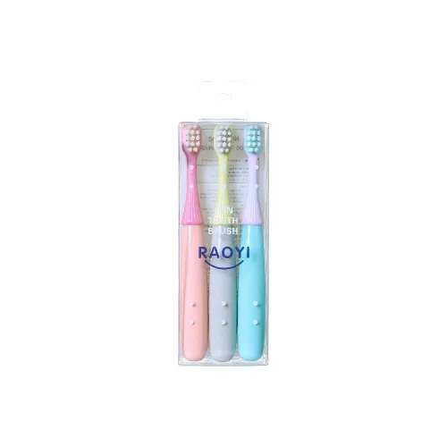 CHENYISHENG Kids Small Mushroom Soft Bristle Toothbrush Set Of 3 For 2 5 Years Old Babies With Soft Hair