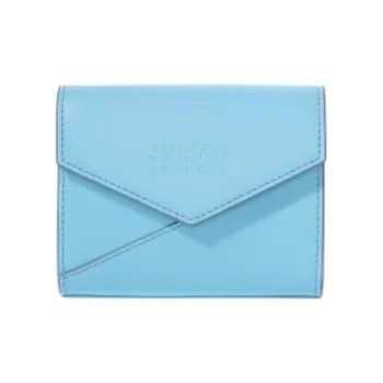 MM6 Maison Margiela Cow Leather Wallet Women's Blue