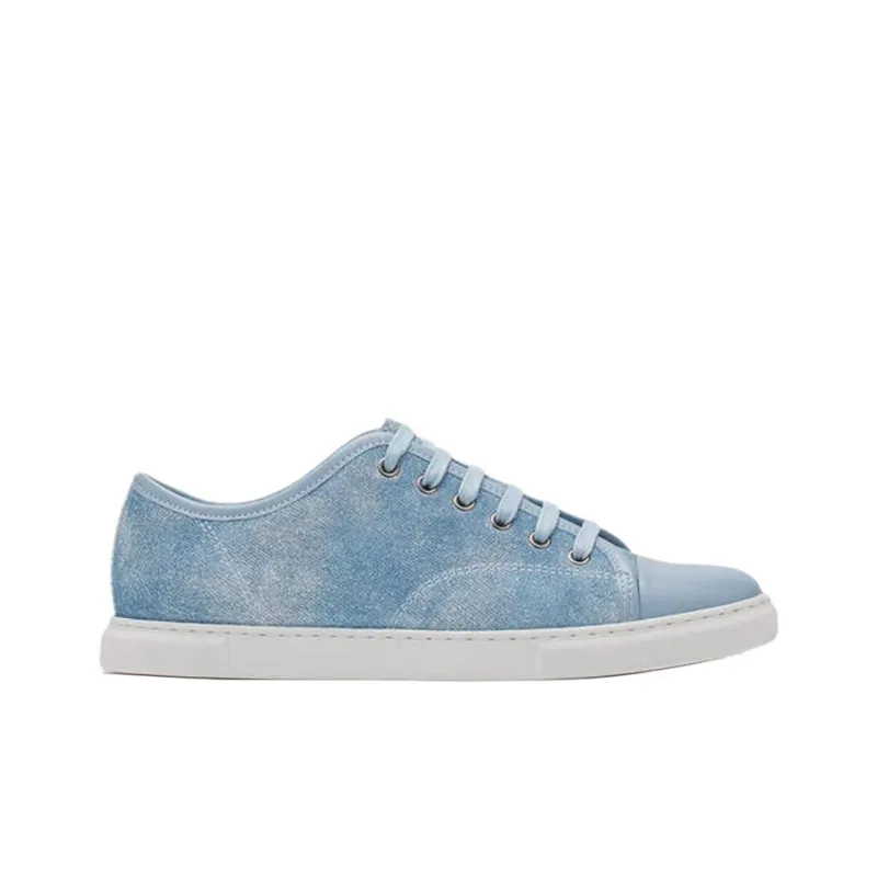 Lanvin DBB1 Low Top Skateboard Shoes Unisex Blue-1