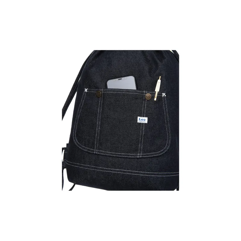 Lee Cotton Backpack Unisex Denim Blue-4