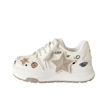 RUN MANNER Abrasion Resistant Lightweight Height Increasing Low Top Skateboard Shoes Women's