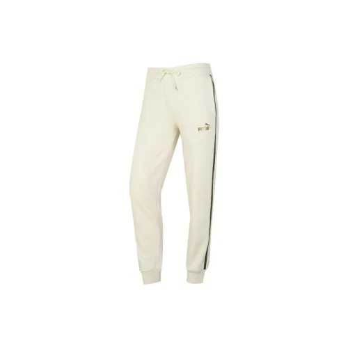 PUMA Knitted Sports Pants Women's Light Yellow