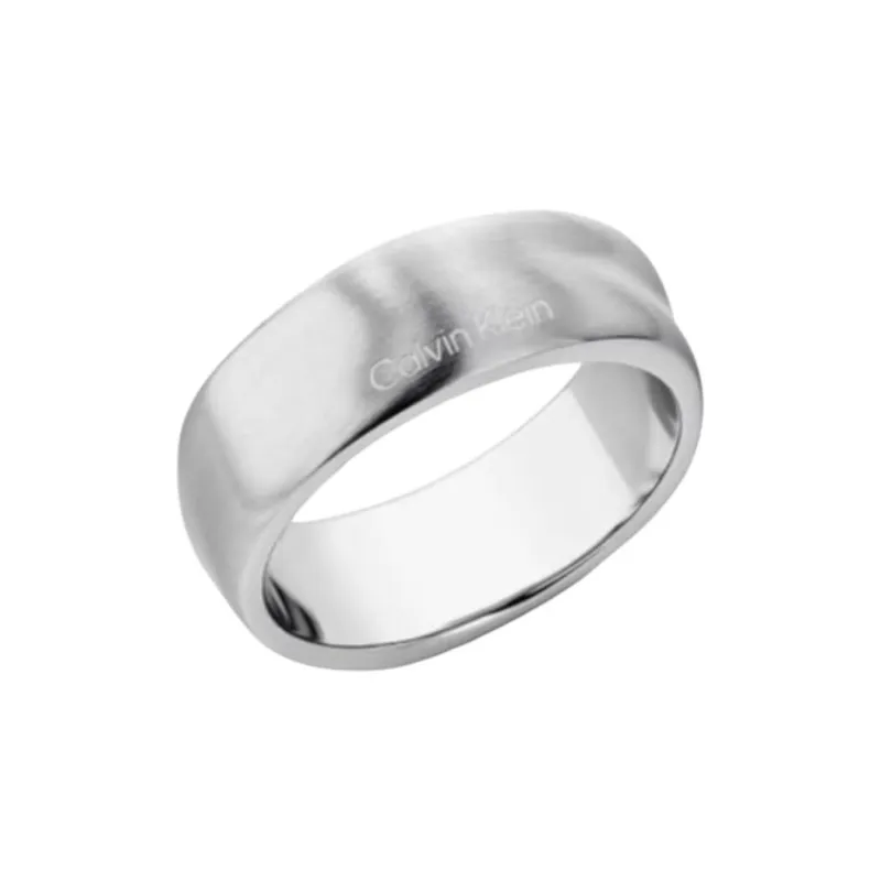 CALVIN KLEIN Stainless Steel Rings Men's Silver-1