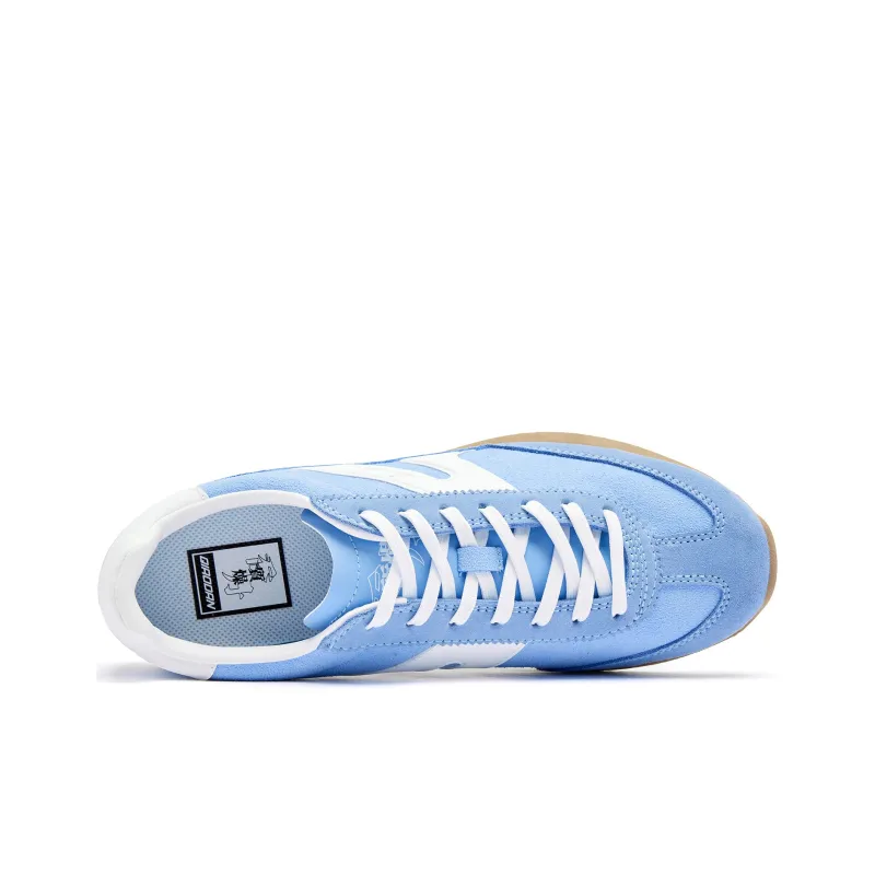 QIAODAN Linchuan 1.0 Wear resistant, Lightweight, Breathable, And Non slip. Low Top Casual Shoes Men's Blue White-3