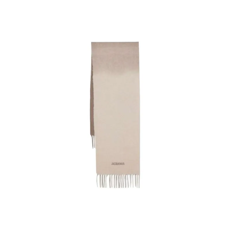 Jacquemus L'écharpe Moisson Gradient-Effect Fringed Scarf-2