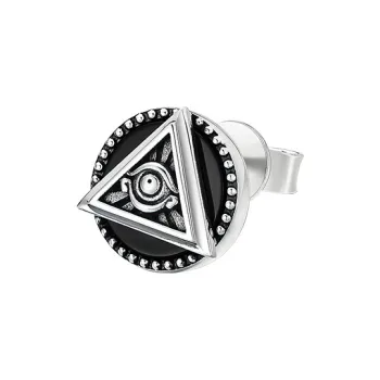 MYSH 925 Sterling Silver Stud Earrings Men's