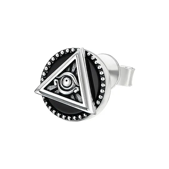 MYSH 925 Sterling Silver Stud Earrings Men's-0