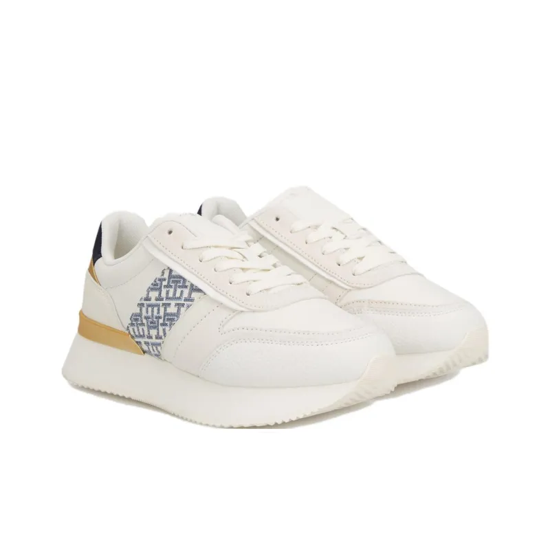 Tommy Hilfiger Slip Resistant Low Top Casual Shoes Women's White Blue-2