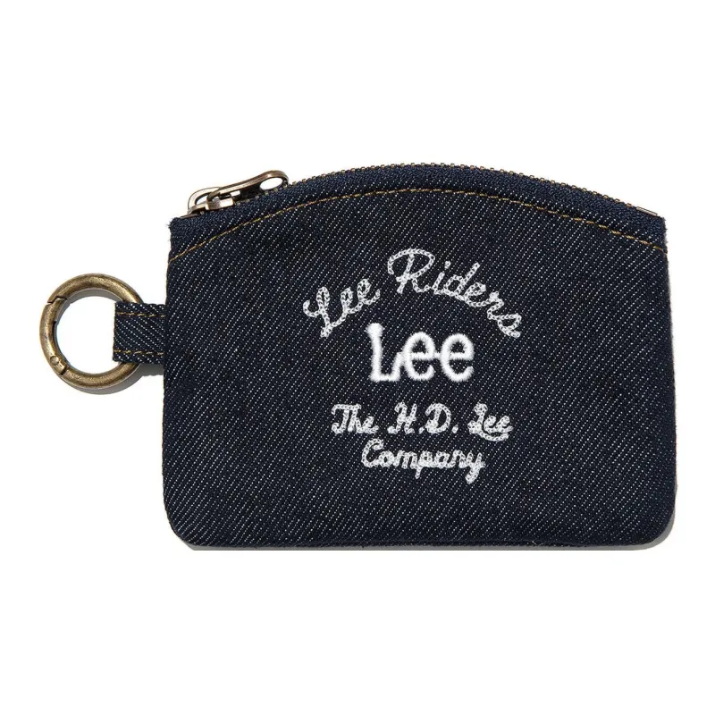 Lee Cotton Coin Purse Mini Unisex Indigo-0