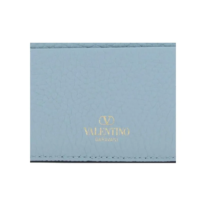 Valentino Garavani Rockstud Logo Printed Wallet-3